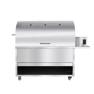 Charcoal BBQ Roast Beef Machine/ Bbq Pig Lamb Fish Chicken Rotisserie Roaster Grill Charcoal Barbecue Stove