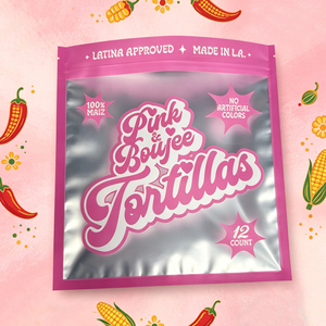 Custom Printed Three Side Seal Zipper <b>Foil</b> Pouch Food Resealable Packaging Bag With Clear <b>Window</b> For Tortilla Snack - Product Image 1