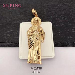 La joyería Jingjing Xuping es un colgante de Flor de Oro rosa simple y delicado con incrustaciones de colgante de diamantes - Product Image 3