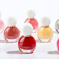 Vernis à ongles bouteille ronde laque longue durée imperméable vernis à ongles colle marque privée vernis à ongles professionnels portables