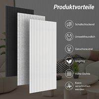 Panneaux acoustiques muraux autocollants (feutre en fibre de polyester NRC 80%) pour la décoration intérieure des bureaux, des salles de théâtre et des salles de piano
