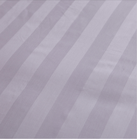 Drap de lit C 60x40 173x120 3cm à rayures en satin blanc 100% coton 300tc pour hôtel