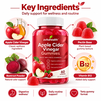 Gummies de Vinaigre de Cidre de Pomme Naturel Marque Blanche pour Adultes – Perte de Poids, Brûleur de Graisse, Détox, Nettoyage, Digestion, Immunité – OEM
