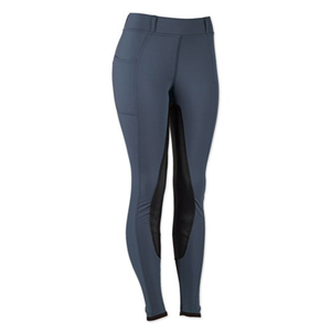 Collants d'équitation extensibles en polaire pour femmes actives avec empiècement classique au genou – Culottes d'équitation populaires personnalisables - Product Image 2