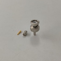 Câble 2.5C-2V 75 ohms de haute qualité, étanche, pour audio, CCTV, connecteur coaxial RF BNC mâle à sertir
