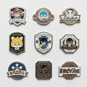 Badges de sport rectangulaires personnalisés en métal avec logo, épingles de revers en émail dur ou souple, sans nickel, vente en gros du fabricant - Product Image 6