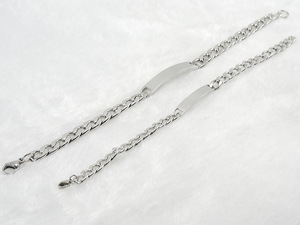 Stainless Steel <b>Men</b> <b>Bracelet</b> <b>ID</b> Bar <b>Bracelet</b> Custom Engrave Logo Blank <b>Bracelet</b> - Product Image 4