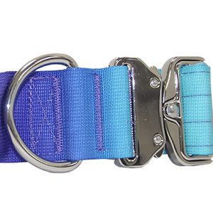 Özelleştirilmiş lüks moda naylon geniş köpek tasması kravat boya degrade renk 5CM yakın kontrol taktik yaka - Product Image 2