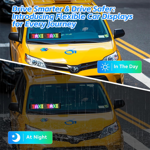 Écran LED flexible pour voiture, effet œil de démon, animation dynamique pour pare-brise de camion, contrôle par application Bluetooth, panneau LED DIY - Product Image 5