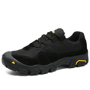 Zapatillas informales de lona transpirable, zapatos de montañismo con cordones de corte bajo, suela exterior resistente al desgaste para senderismo en el campo y - Product Image 2