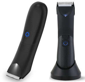 Tondeuse corporelle Hatteker étanche pour zones intimes, rechargeable par USB, rasoir LED - Product Image 1