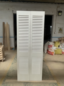 Portes intérieures à persiennes <span class=keywords><strong>Volets</strong></span> en bois Intérieur Blanc - Product Image 2