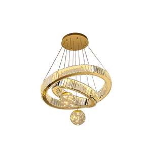 <span class=keywords><strong>Lampadario</strong></span> Moderno di Lusso in Cristallo K9 <span class=keywords><strong>con</strong></span> <span class=keywords><strong>Sfere</strong></span> di Cristallo e Luci LED per Soffitti Alti, Ville, Scale e Hall di Hotel - Product Image 4