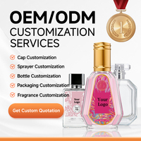 Vente en gros de flacons en verre personnalisés OEM ODM, rechargeables, avec boîte, vaporisateur pour femmes et hommes, bouchon métallique, vaporisateur à brume OEM