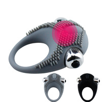 Starker Vibrations-Penisring zur Verzögerung des Samenergusses, Silikon-Gummi Männerprodukt Vibrator zur Stimulation des G-Punkt