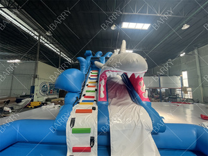 Combinaison gonflable commerciale de glissière d'eau de PVC grande conception de requin pour l'activité extérieure d'intérieur d'amusement d'enfants d'adultes - Product Image 4
