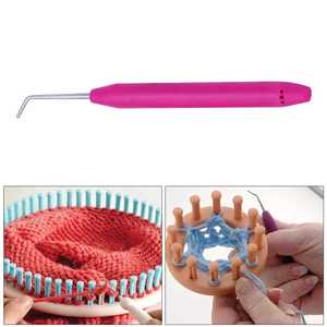 रबर हैंडल बुनाई उपकरण बुनाई के साथ उपकरण बुनाई करघे हुक क्रॉकेट हुक के लिए हुक क्रॉकेट हुक - Product Image 6