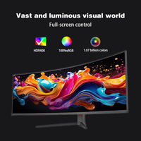 New Arrival High Resolution 5K Monitor 49 Inch Monitor Curved Gaming Monitor PC with Freesync