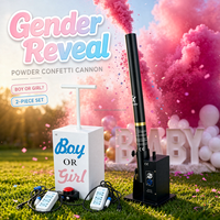Lanceur de poudre à tête unique télécommandé TNT pour Baby Shower, lanceur de fumée électrique pour révélation du sexe, mariage et confettis