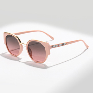 Lunettes de soleil dégradées noir-violet, lunettes de soleil polygonales pour femmes, UV400, lunettes de mode, style streetwear - Product Image 4