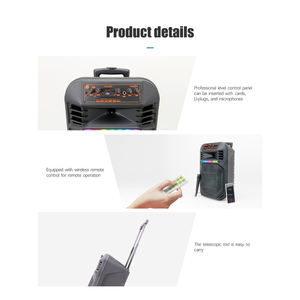 Microfoni Wireless Radio portatile Boombox altoparlante televisivo, <span class=keywords><strong>Home</strong></span> <span class=keywords><strong>Audio</strong></span>, <span class=keywords><strong>Video</strong></span> e accessori accendini Vintage ricaricabili - Product Image 2