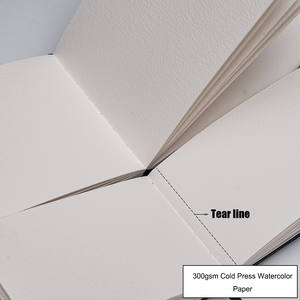 XinyiArt 300gsm presse <span class=keywords><strong>à</strong></span> froid 24 feuilles Portable aquarelle Journal poche aquarelle cahier voyage <span class=keywords><strong>livre</strong></span> pour peintre Art fournitures - Product Image 2