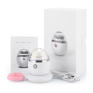 KKS, продукт для лифтинга лица, массажер для лица, водонепроницаемая электрическая ультразвуковая Вибрирующая Очищающая вращающаяся щетка для лица - Product Image 6