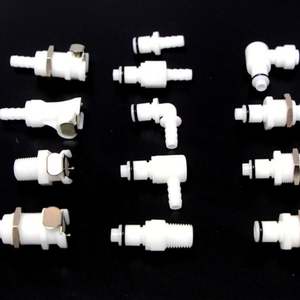 JU 1/4 "Serie Montaje en Panel de plástico Desconexión rápida Acoplamientos de inserción macho Accesorios de tubería de mamparo - Product Image 6