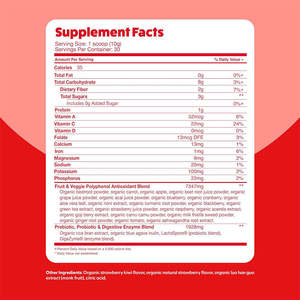 Poudre super alimentaire sans gluten Supplément de poudre de fruits et légumes biologiques Multivitamine en poudre de légumes verts pour adultes - Product Image 6