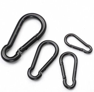 C-08 toptan siyah demir elektroforetik Metal karabina kabak şekli karabina kilidi Max kapasite 200kg karabina özel logo - Product Image 3