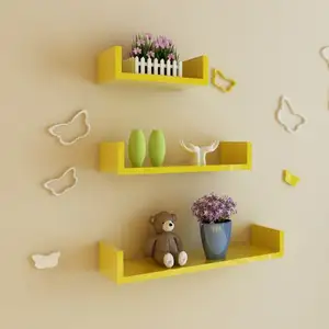 Rough wood plane wall shelf decoration for baby and child room handmade wood craft shelf