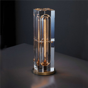 Luminária de Mesa LED de Cristal Moderna Luxuosa Luzes de Mesa para Hotel Sala de Estar Quarto Luminária de Cabeceira Decoração Artística para Casa - Product Image 4