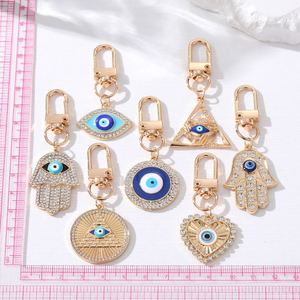 Porte-clés tendance œil de démon, main de Fatima, pendentif paume, bijou populaire pour femmes, pour clés de voiture et sacs d'école - Product Image 2
