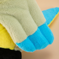 Peluche personnalisée en forme de perroquet - Cadeau de vacances personnalisé et souvenir d'événement, tissu en peluche doux de haute qualité