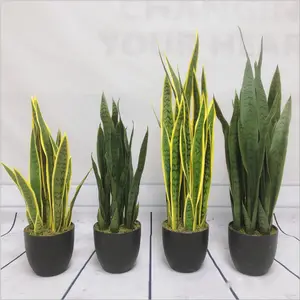 塑料人造盆景蛇植物/sansevieria/龙舌蛇植物室内装饰用人工观赏植物