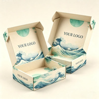 Caja de Envío Reciclable con Impresión a Doble Cara, Plegable, con Logotipo Personalizado, Rectangular, de Papel Recubierto, para Ropa, Zapatos y Regalos