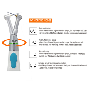 Moteur <span class=keywords><strong>Endo</strong></span> dentaire sans fil approuvé par la CE ISO LED à grande vitesse 16:<span class=keywords><strong>1</strong></span> Endomotor pour accessoires d'équipements de thérapie orale de thérapie de racine - Product Image 5