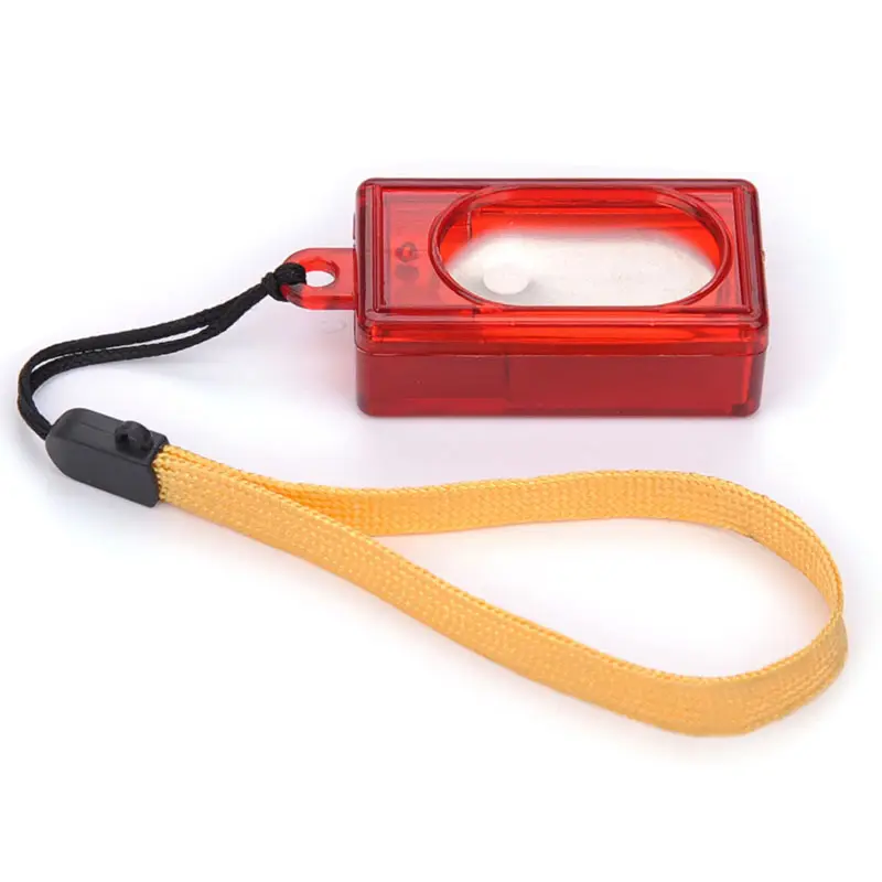 Square clicker dog agility training aids wrist lanyard dog training obedience pet supplies