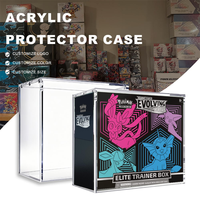 Boîte de présentation en acrylique anti-rayures pour Pokémon Elite Trainer Box (ETB) et Booster Box – Protection pour cartes de jeu