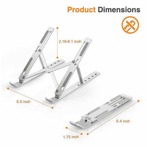 Hauteur Réglable Table Ordinateur <span class=keywords><strong>Portable</strong></span> Stand Portant Alliage D'aluminium 20KG Statut Matériel Origine Type Taille Produits Pouces Place - Product Image 5