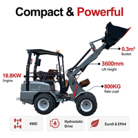 Frontlader mit Dieselantrieb, Hydrostatisch, 800kg, 2260mm Auswurfhöhe, EPA CE, Landwirtschaftlicher und Lager-Radlader