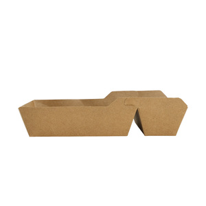 Vassoio in Carta Kraft Bianca Personalizzato per Eventi di Catering, <span class=keywords><strong>Feste</strong></span>, Snack e Cibo da Asporto con Barriera Antiumidità - Product Image 5