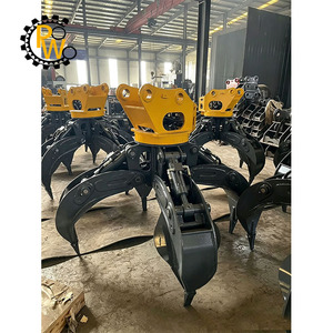 Grappin hydraulique 1m3 à 6 dents pour roche, certifié CE, robuste, haute capacité, en acier, pour excavatrice Komatsu de 12 à 16 tonnes - Product Image 5