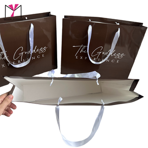 Sac à main en carton de luxe durable 50*40*10cm pour l'emballage de produits ménagers et cosmétiques, sacs en papier de grande taille avec logo personnalisé imprimé - Product Image 3