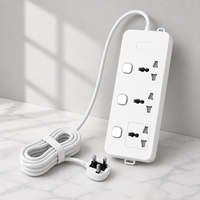 Multiprise industrielle UKCA à 3 prises universelles avec interrupteurs individuels, câble d'extension de sécurité en cuivre durable – Vente en gros