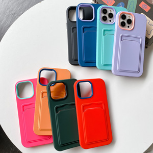 3In1 360 custodia protettiva per telefono cellulare in silicone liquido con supporto completo per <span class=keywords><strong>iPhone</strong></span> XR <span class=keywords><strong>11</strong></span> 12 13 MINI Pro Max custodia <span class=keywords><strong>a</strong></span> <span class=keywords><strong>portafoglio</strong></span> per telefono - Product Image 1