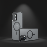 Étui antichoc magnétique en TPU et PC pour OnePlus ACE6 ACE6T 15R, coque de téléphone transparente mate anti-jaunissement, sensation agréable au toucher