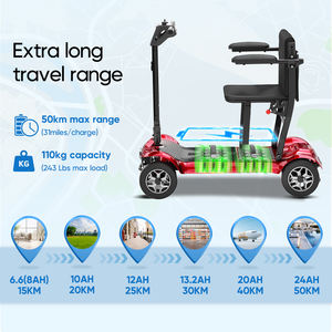 سكوتر صغير صغير صغير قابل للطي خفيف الوزن للغاية بفرشاة بدون فرش خفيف الوزن محمول لكبار السن - Product Image 4