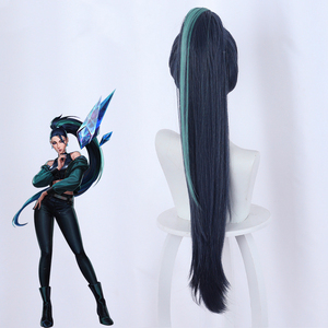 Peluca de Cosplay de Kai'sa de Ainizi, Nueva, la Mejor, Estilo <span class=keywords><strong>KDA</strong></span> All Out, para Chicas de League of Legends - Product Image 6