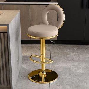 Modern <strong>Kitchen</strong> <strong>Island</strong> <strong>Stools</strong> Swivel Counter Height Barstools <strong>With</strong> Back Adjustable Chairs for Home Bar Dining Room - Product Image 5